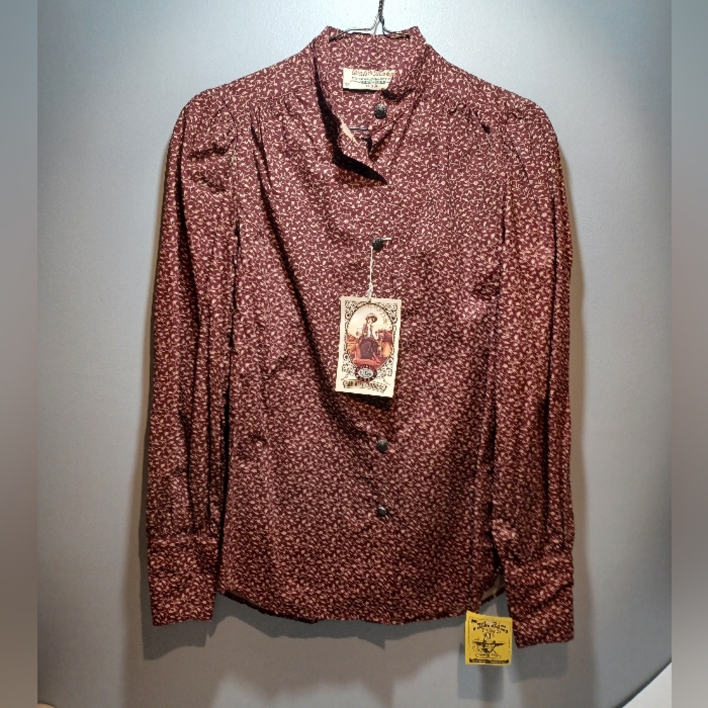 Lady Wah Maker vintage Katie Blouse cotton shirt sz S